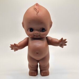 Vintage Kewpie Doll African American Brown Toned Skin Baby 7”